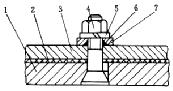 衬板的螺栓联接